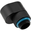 XSPC G1/4 rotacinis 7 mm ofsetinis jungiamasis elementas – matinis juodas