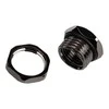 XSPC Case Pass-Through G1/4 inch – chrome juodas