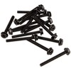 XSPC Radiator fan screws Type 6-32, 30mm (16 pieces) – juodas
