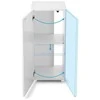 Aquael Optibent 70 balta spintelė 39x39x90cm