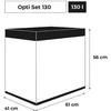 Aquael Optiset 130 Baltas (130L)