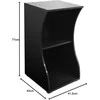 Fluval Flex 41,5x42x77cm spintelė juoda