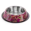 Happet Metalinis dubenėlis 25cm/2,4L (violetiniai raštai)