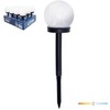 0,06W LED įsmeigiamas šviestuvas su saulės baterija SPHERE G2, juodos/baltos sp., 4000K, IP44