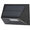 0,5W LED paviršinis lauko šviestuvas, juodas, 3000K, IP44, su saulės baterija