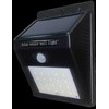 0.75W LED fasado šviestuvas OPTONICA, juodas, 6000K, IP54, su saulės baterija ir judesio/būvio davikliu