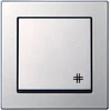 Liregus 1 pozicijos jungiklis kryžminiam sujungimui EPSILON, metalo spalvos (be rėmelio)