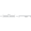 100W LED linijinis pramoninis šviestuvas, juodas, 4000K, IP65, 63100L/C