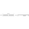 100W LED linijinis pramoninis šviestuvas, juodas, 4000K, IP65, 63100L/C