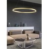 100W LED pakabinamas šviestuvas FEBE, juodas, 4000K, dimeriuojamas, 01-2922