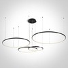 100W LED pakabinamas šviestuvas, juodas, 3000K, 40cm/60cm/80cm/100cm, dimeriuojamas, 63150C/B/W