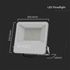V-tac 100W LED prožektorius, juodu korpusu, 4000K