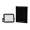 100W LED prožektorius su saulės baterija, juodas, 2000-8000K, dimeriuojamas