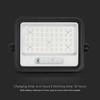 100W LED prožektorius su saulės baterija, juodas, 2000-8000K, dimeriuojamas