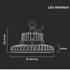 Samsung 100W LED sandėlio šviestuvas V-TAC, 5000K, IP65, dimeriuojamas, juodas