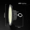 100W LED UFO sandėlio šviestuvas, juodas, 4000K