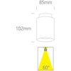 Lubinis šviestuvas 10+2W LED paviršinis šviestuvas, juodas, 3000K, 12112A/B/W