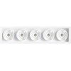 10,5W LED įleidžiamas šviestuvas Juodas FOSTER, matinės baltos sp., 3000K