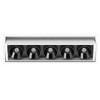 10,5W LED įleidžiamas šviestuvas Juodas FOSTER TILT 5, juodos ir baltos sp., 2700K
