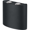 10,5W LED sieninis lauko šviestuvas ENDURA STYLE, tamsiai pilkas, 3000K, IP44