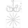 108W LED pakabinamas šviestuvas LUXOR, matinės aukso sp., 3000K, dimeriuojamas, 01-3236