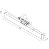 10,8W LED šviestuvas į magnetinius bėgelius XNEO, juodas, 3000K, dimeriuojamas, reguliuojamas