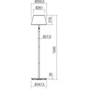 10W LED įkraunamas pastatomas lauko šviestuvas TESEO, matinės baltos sp., 2700/3000/4000K/RGB, dimeriuojamas, IP65, 90436