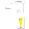 10W LED įleidžiamas į žemę lauko šviestuvas, plieno sp., 3000K, IP67, 69070B/W