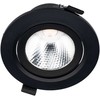 10W LED įleidžiamas pakreipiamas šviestuvas PT 08, matinės juodos sp., 3000K