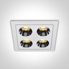10W LED įleidžiamas šviestuvas, baltas, 3000K, 50110H/W/W