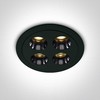 10W LED įleidžiamas šviestuvas, juodas, 3000K, 10110H/B/W