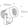 10W LED įsmeigiamas sodo šviestuvas, antracito sp., 3000K, 7046/AN/W