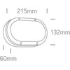 Sieninis šviestuvas 10W LED sieninis lauko šviestuvas, juodas, 3000K, 67442B/B/W
