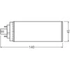 Ledvance 10W LED lemputė DULUX, GX24q-3, baltos matinės sp., 4000K