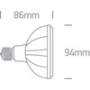 10W LED lemputė, E27, 3000K, 7310H/W