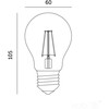 10W LED lemputė FGS, E27, skaidri, 3000K, 360°
