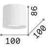 10W LED lubinis šviestuvas SPIKE, baltas, 3000K, 345468