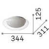 10W LED lubinis šviestuvas SQUISH, skaidrus, 3000K, 332406