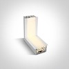 10W LED lubų - sienos kampinė jungtis, balta, 3000K, 38152RL/W/W