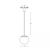 10W LED pakabinamas šviestuvas į magnetinę sistemą ZAMBELIS MAGNETIC 3MM, juodas, 3000K, dimeriuojamas, 25125