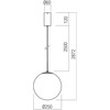 10W LED pakabinamas šviestuvas IRIDES, juodas, 3000K, 01-3595