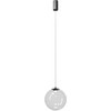 10W LED pakabinamas šviestuvas IRIDES, juodos sp./skaidrus, 2700K, 01-4088