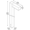 10W LED pastatomas lauko šviestuvas FLAG 200 BOLLARD, antracito sp. (RAL7021), 3000K, 30°, dimeriuojamas