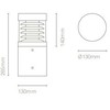 10W LED pastatomas lauko šviestuvas MERCAT, antracito sp., 3000/4000K, IP65