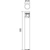 10W LED pastatomas lauko šviestuvas SPARK, tamsiai pilkas, 2850/3000K, IP54, 9941