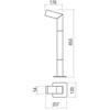 10W LED pastatomas lauko šviestuvas WOODY, tamsiai pilkas, 3000K, IP54, 90511