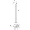 10W LED pastatomas lauko šviestuvas WOODY, tamsiai pilkas, 3000K, IP54, 90512
