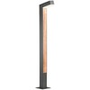 10W LED pastatomas lauko šviestuvas WOODY, tamsiai pilkas, 3000K, IP54, 90511