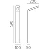 10W LED pastatomas lauko šviestuvas ZEN, antracito sp., 3000K, IP65, H2038101GR