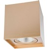 10W LED paviršinis pakreipiamas lubinis šviestuvas PC 01, matinės aukso sp., 3000K
